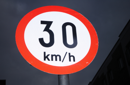 30 km per hour speed limit sign