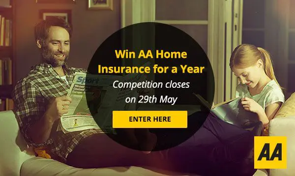 Win a Year's Free AA Home Insurance