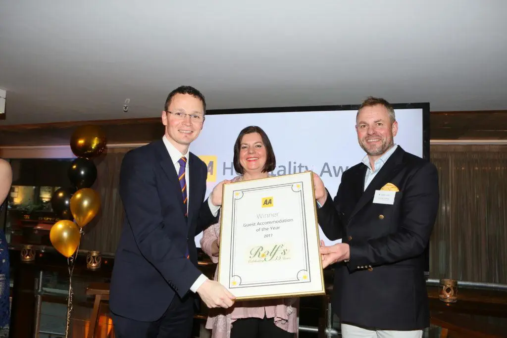 Rolf's Country House wins AA Guest Accommodation of the Year 2017