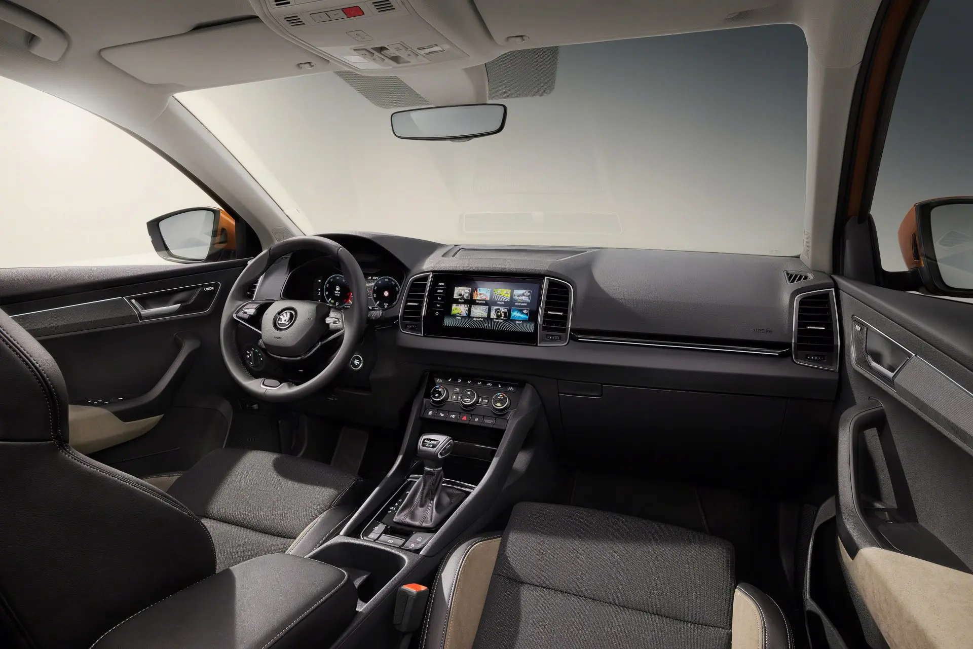 interior of a Skoda Karoq