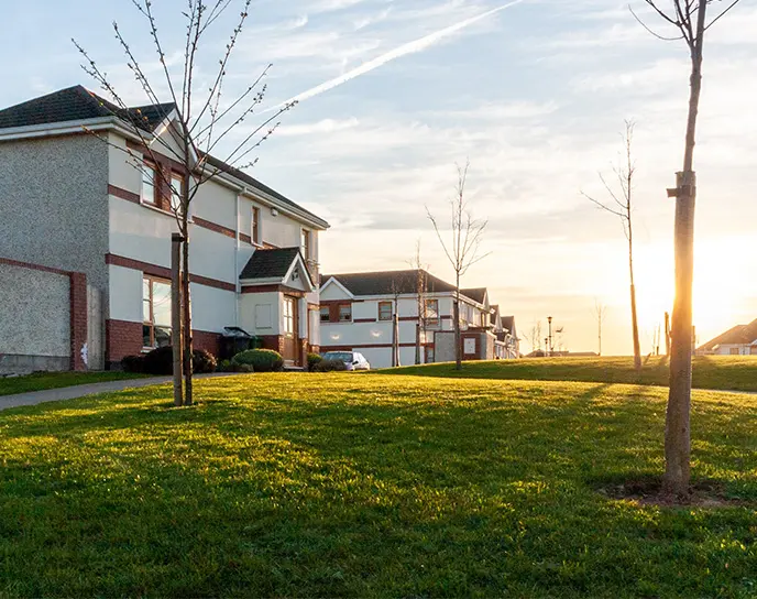 Irish houses in a green field, landlord insurance, landlord insurance ireland, landlord home insurance, landlord house insurance