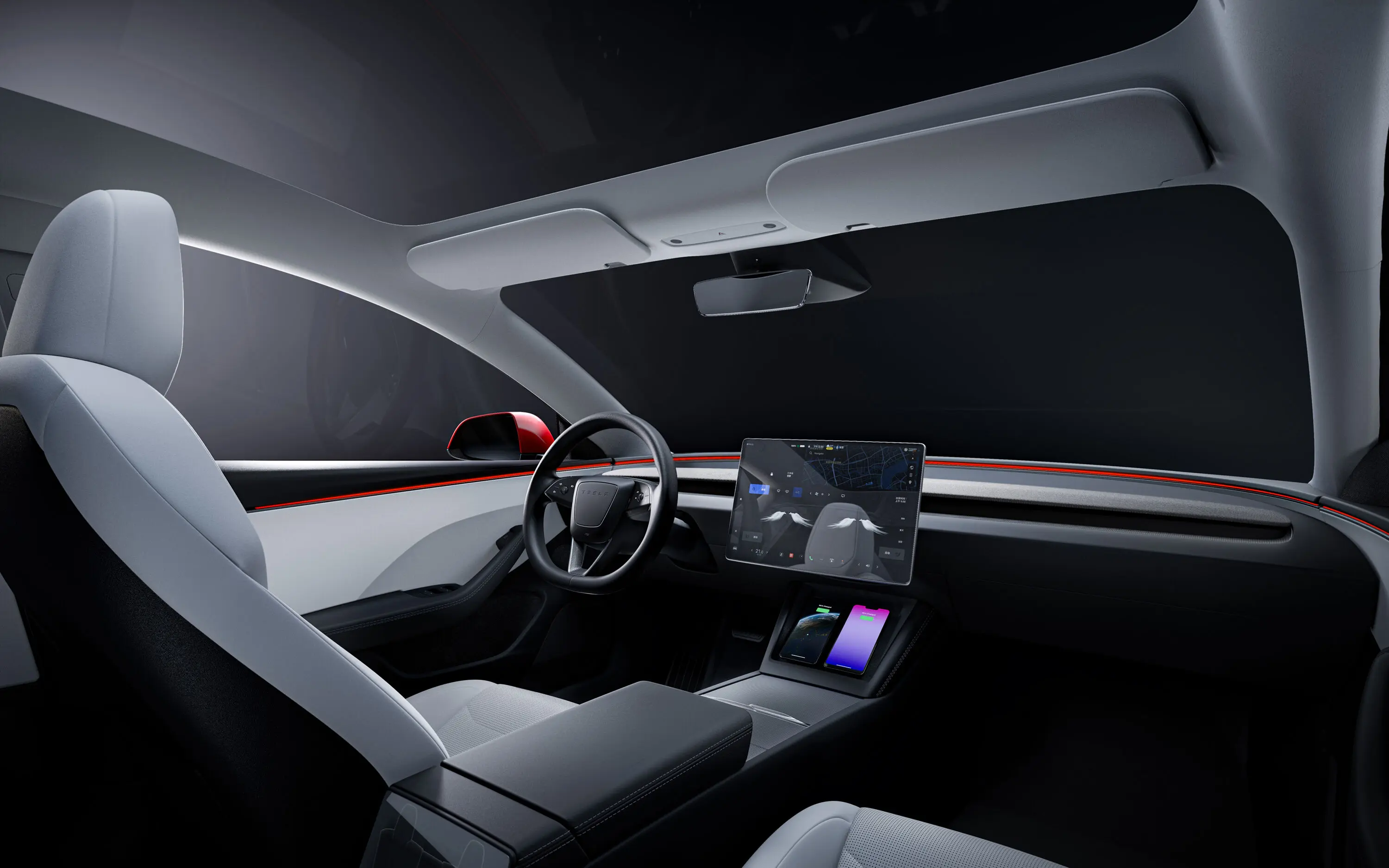Tesla Inside View