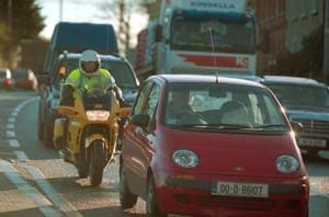 Motorbike in motion