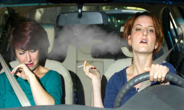 30% of parents less likely to smoke while kids in the car