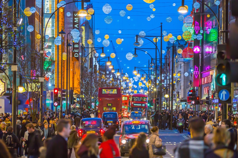 Christmas shopping in London - the AA guide