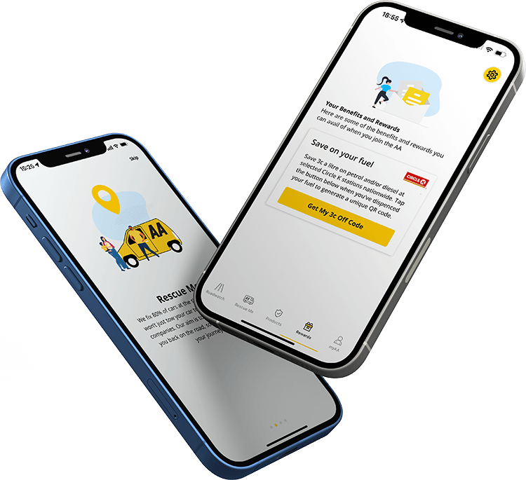 With the AA App, Members can get rewards & discounts. Like 3c off every litre of fuel in CircleK garages nationwide.