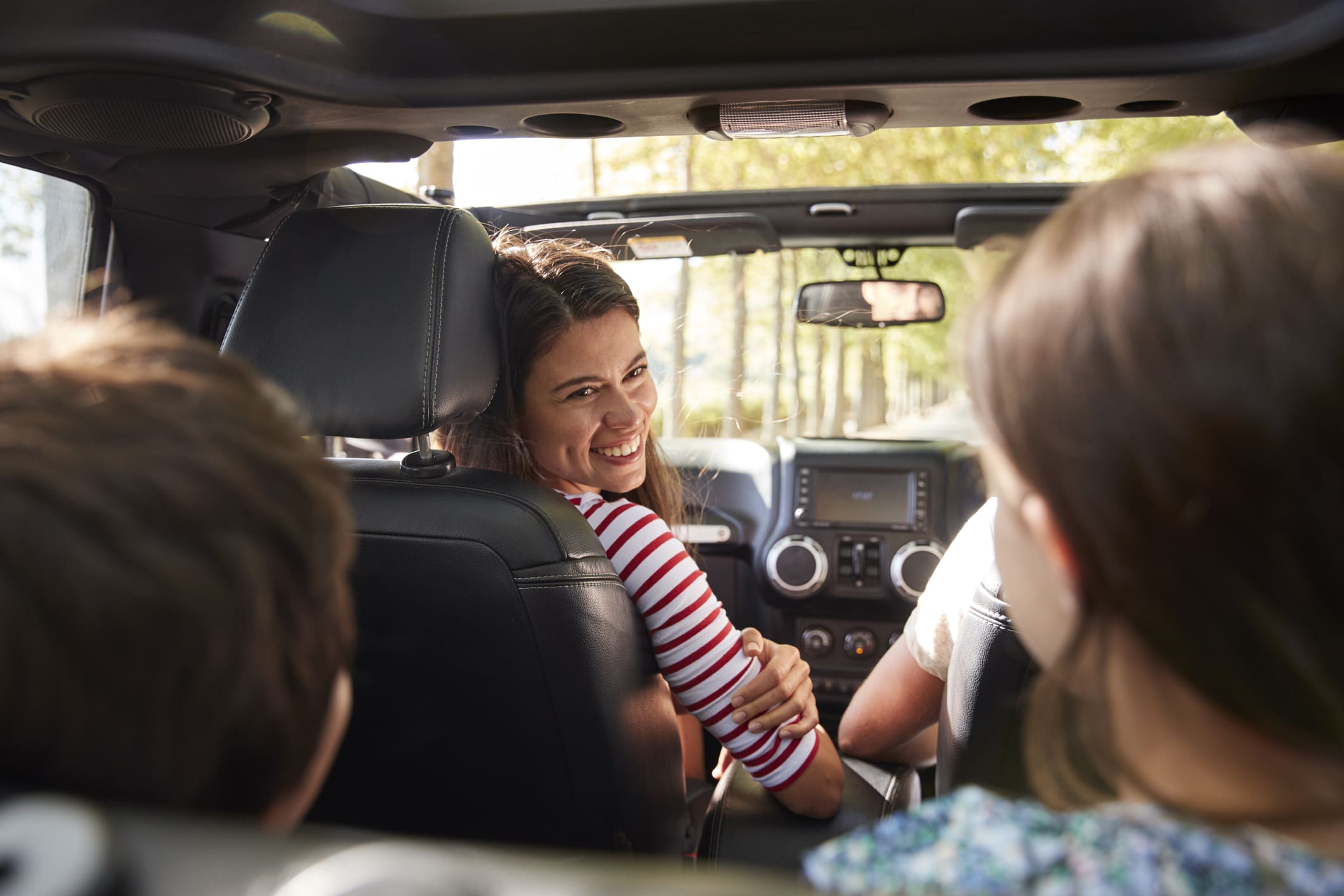 travelling with kids in the car