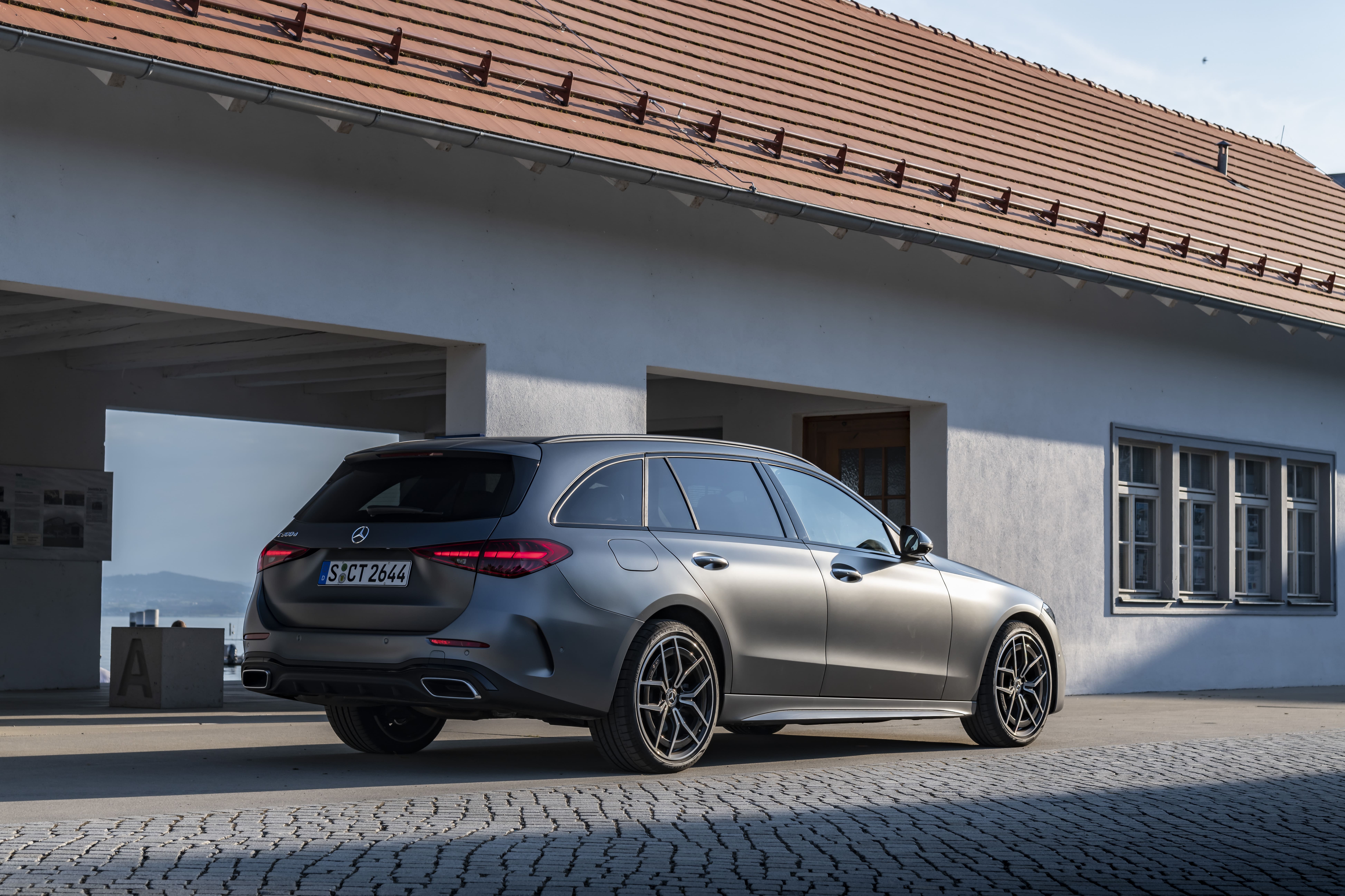 The rear of a Mercedes-Benz C-Class Estate