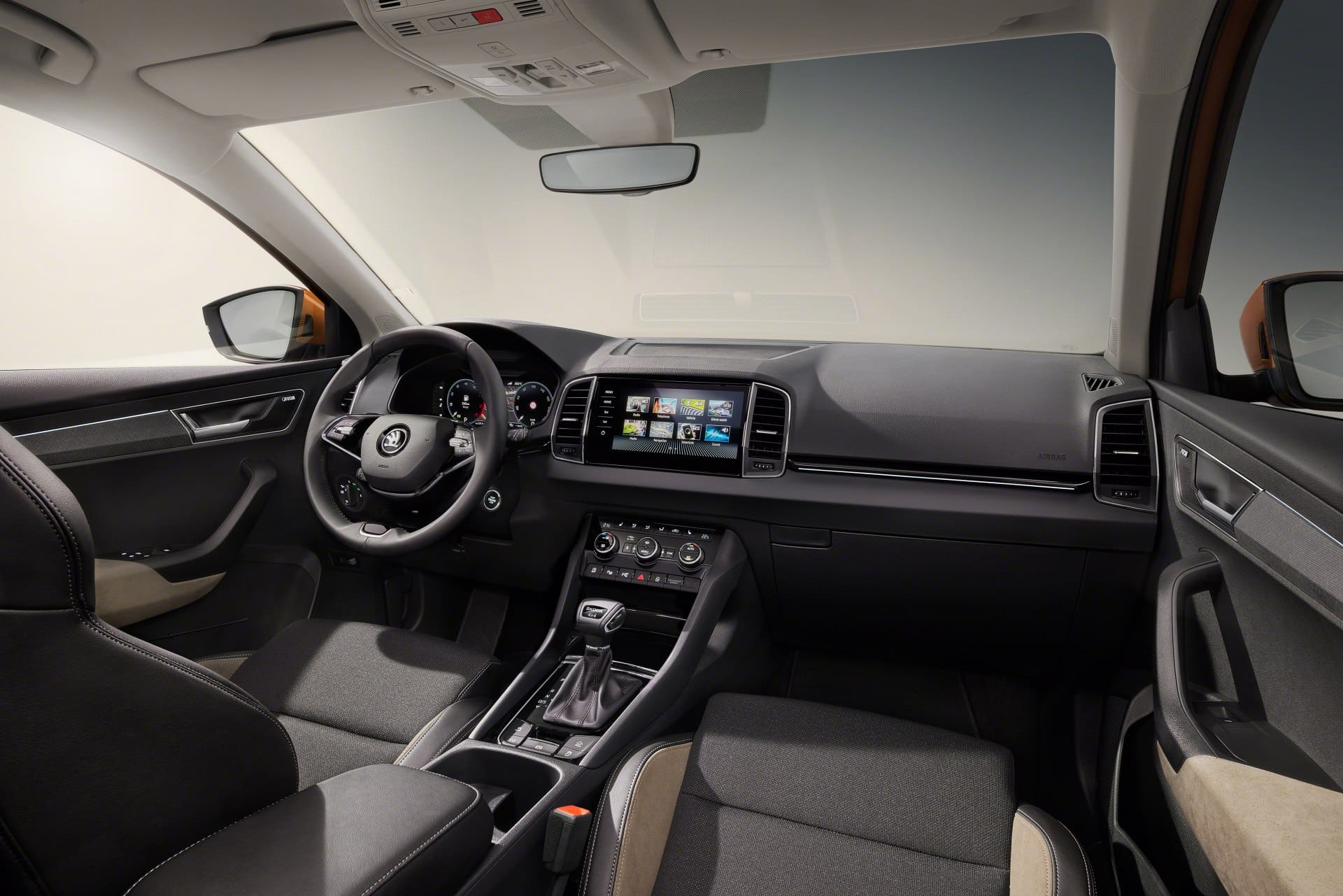 interior of a Skoda Karoq