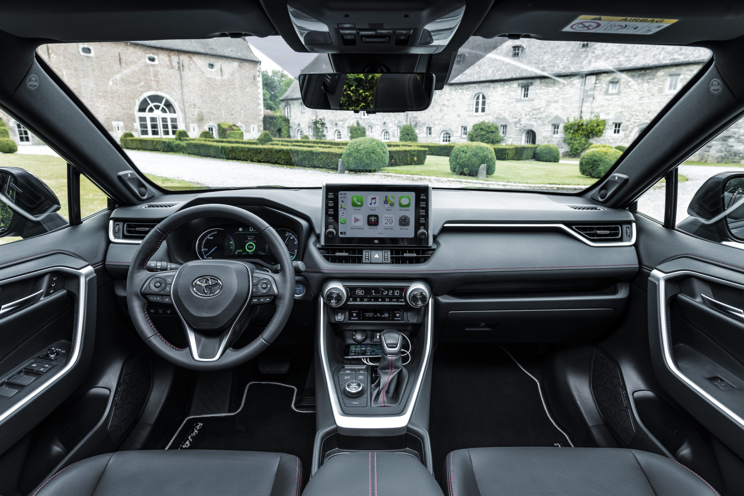 The interior of a Toyota RAV4