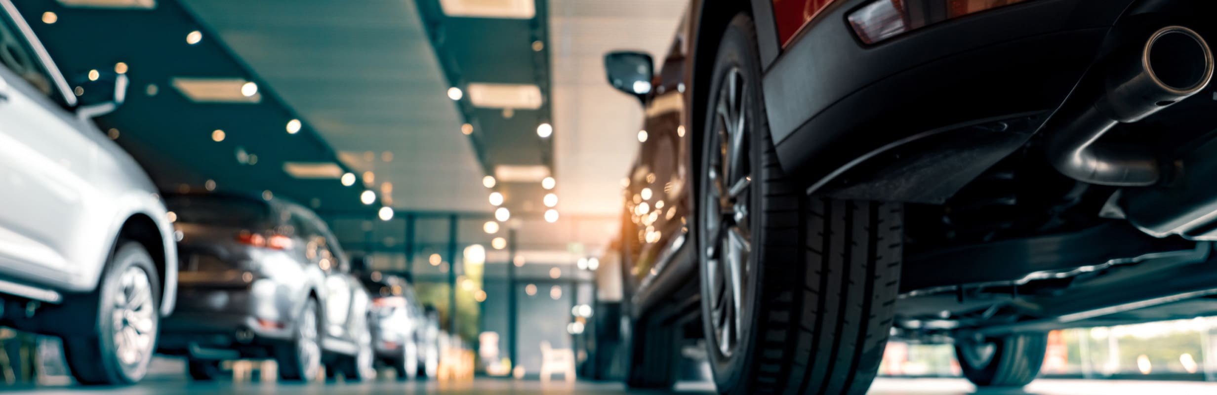 A car showroom