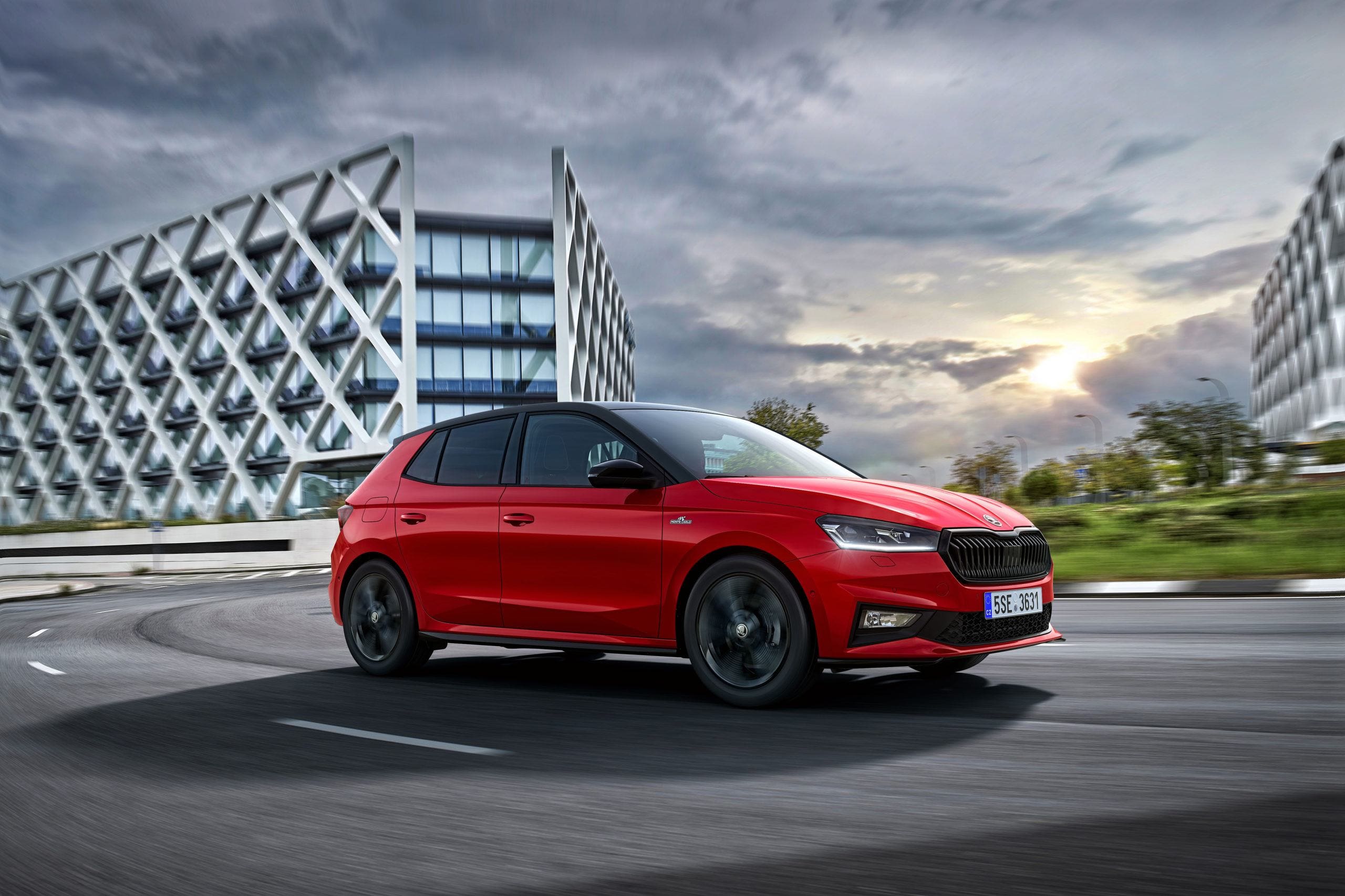 A Velvet Red Skoda Fabia MC